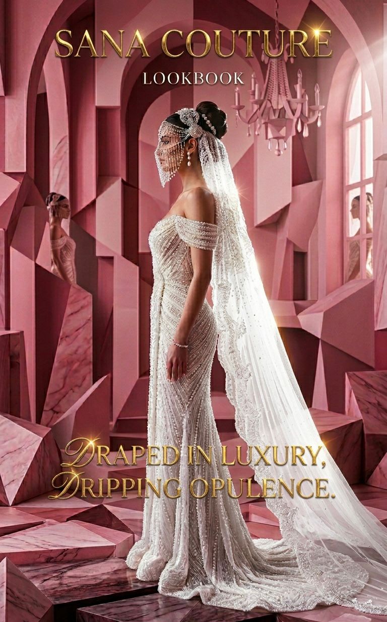 Sana Couture — luxury fashion lookbook branding